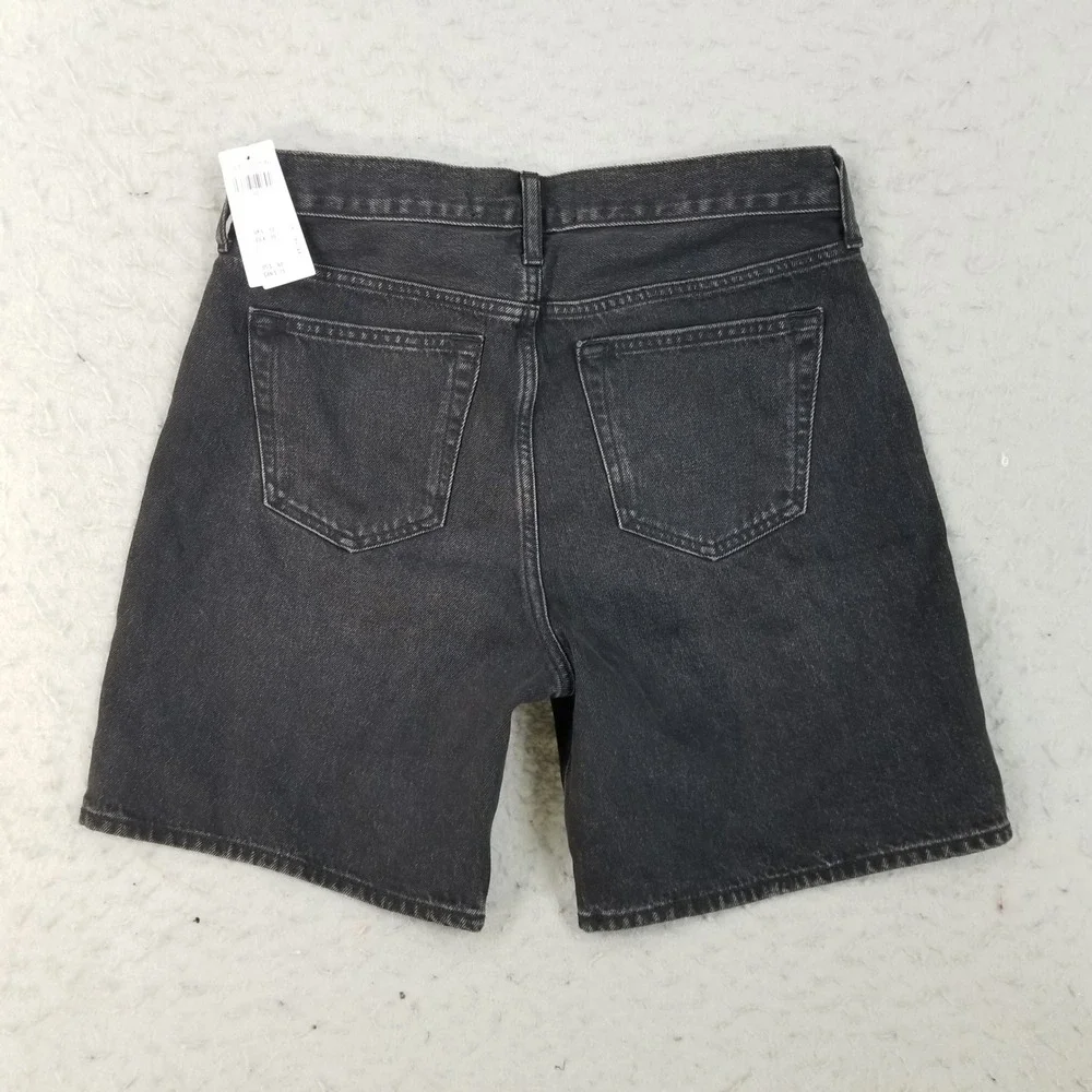 Abercrombie & Fitch Shorts Mens 30 Black Loose Short Authentic Rigid Denim 7in